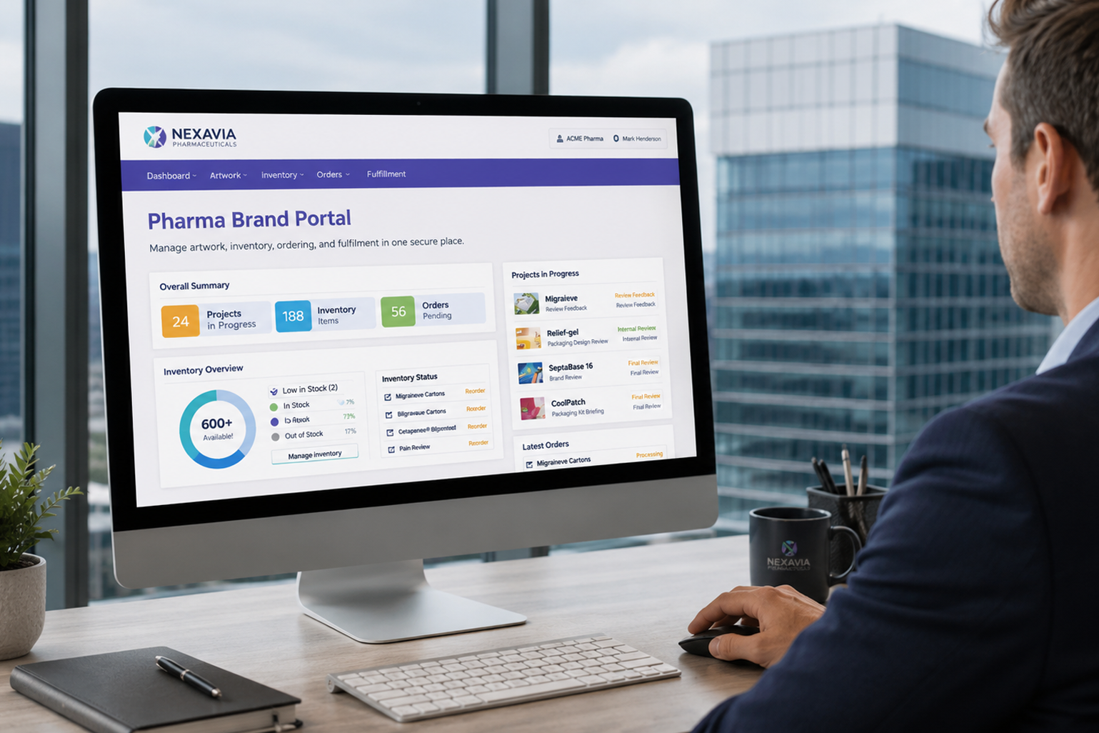 Healthcare marketing collateral managed through Digital Storefront programs