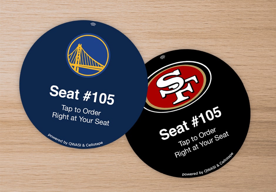 Ordering coaster – NFC smart labels