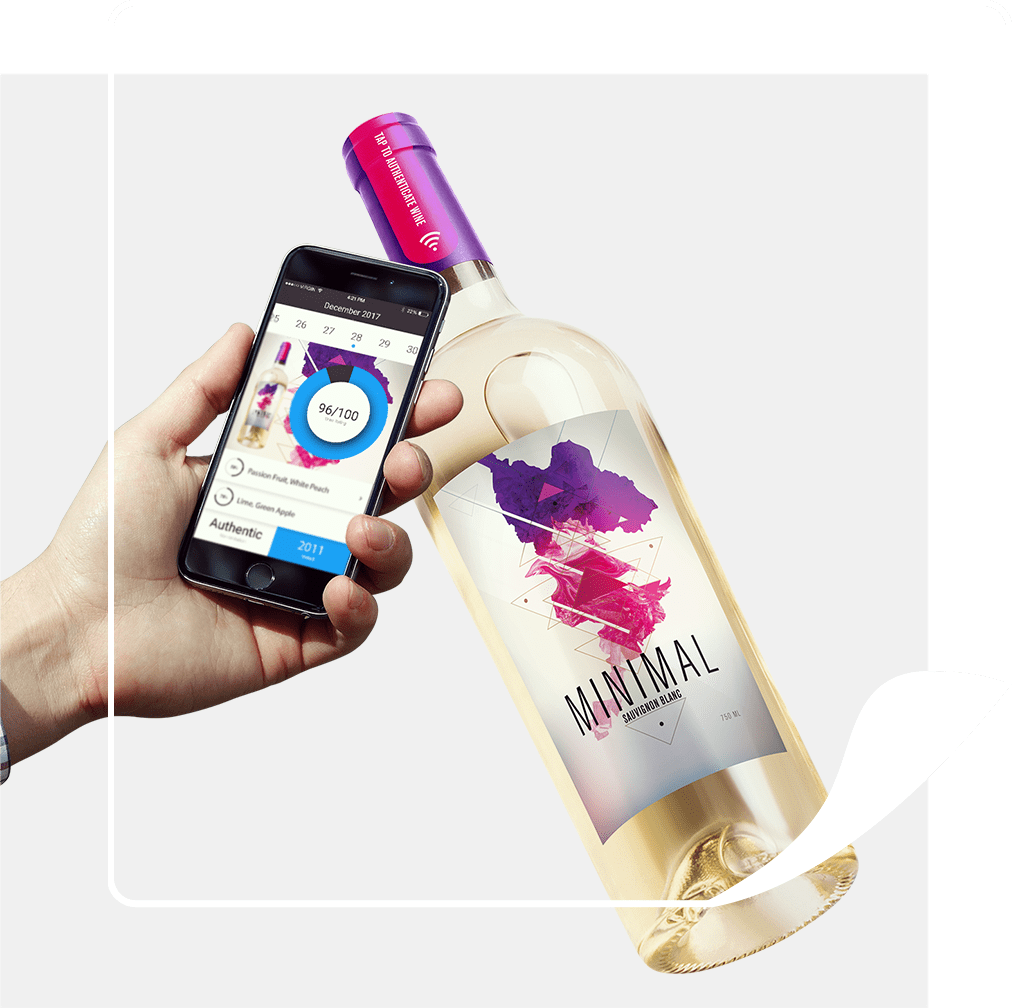 Scanning a wine label with a smartphone app