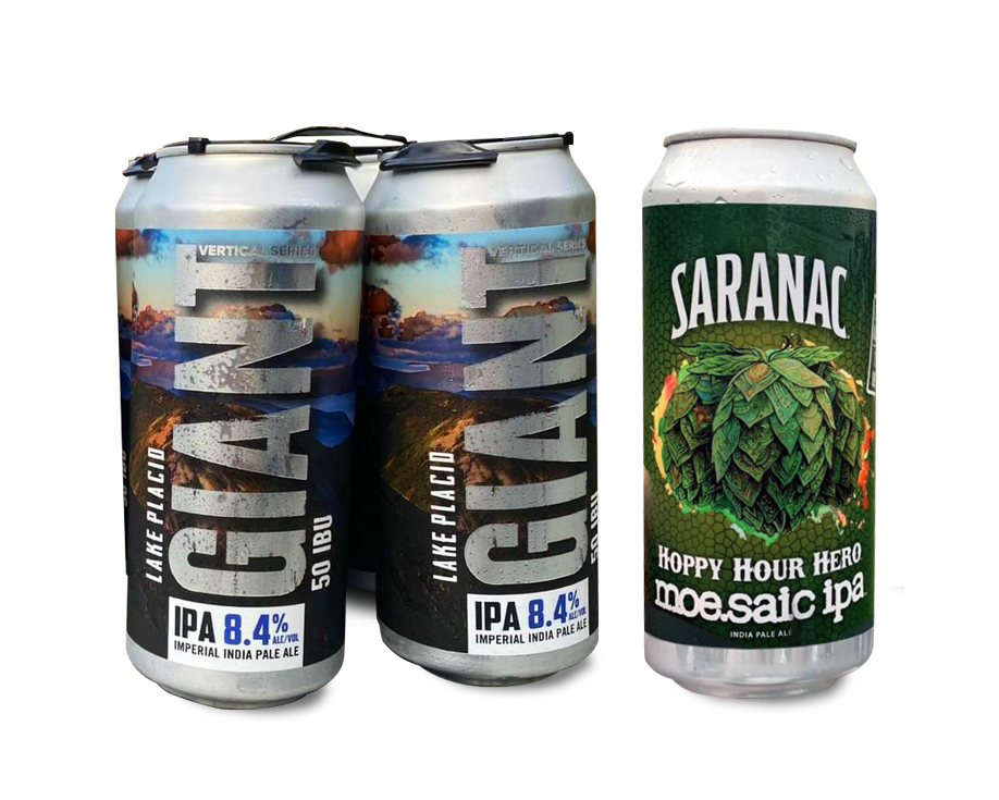 giant and saranac beer labels