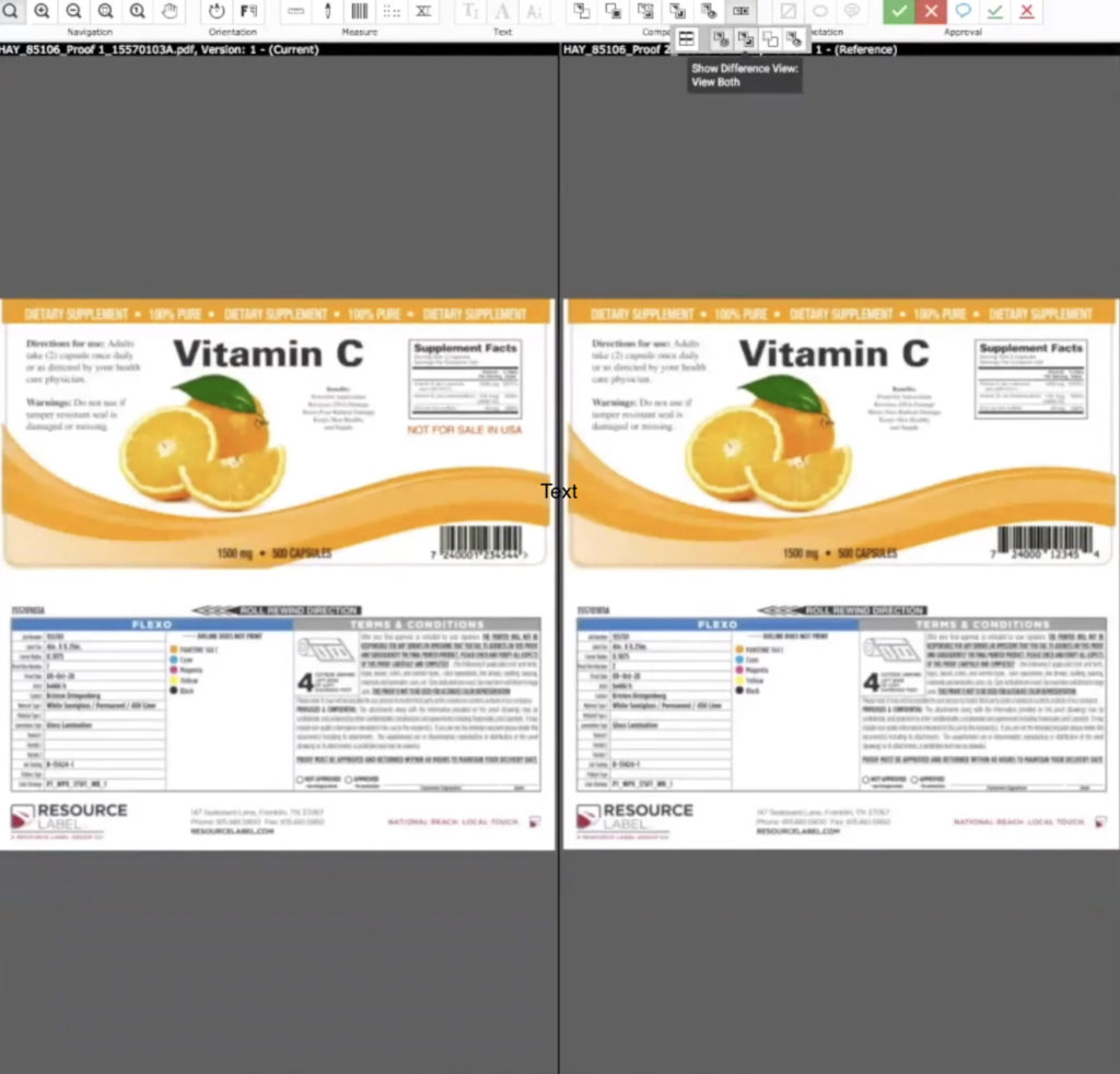 ARTWORKS side-by-side design comparison tool.
