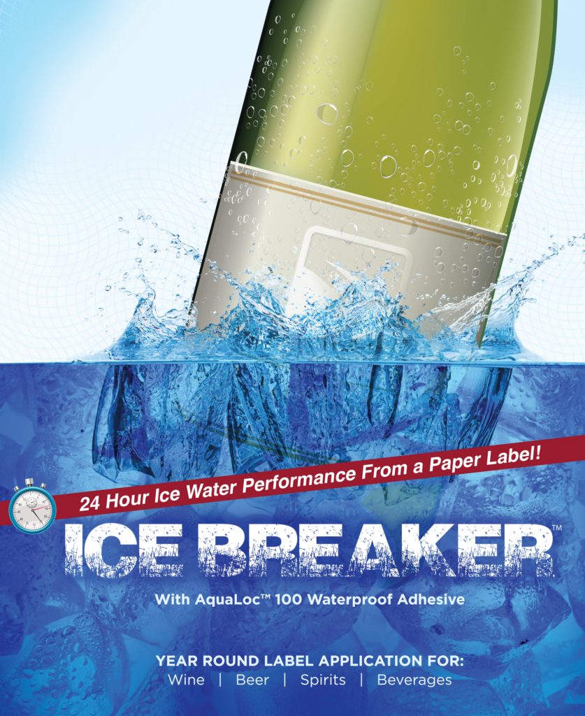 Ice Breaker labels are 100 completely waterproof, allowing them to take a cold plunge.