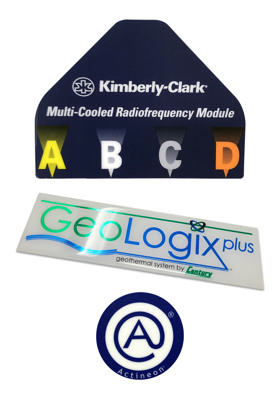 Durable industrial identification graphics and custom product labels