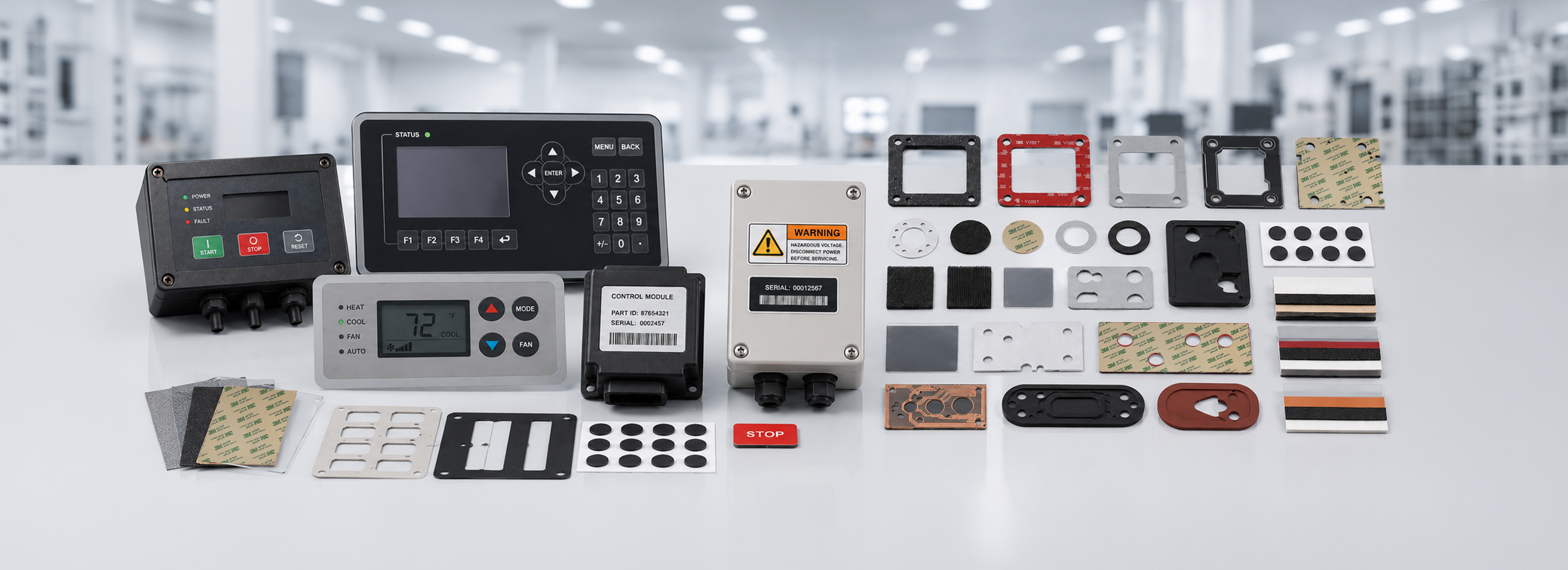RLG Engineered total manufacturing solutions for durable labels overlays and precision die cut parts
