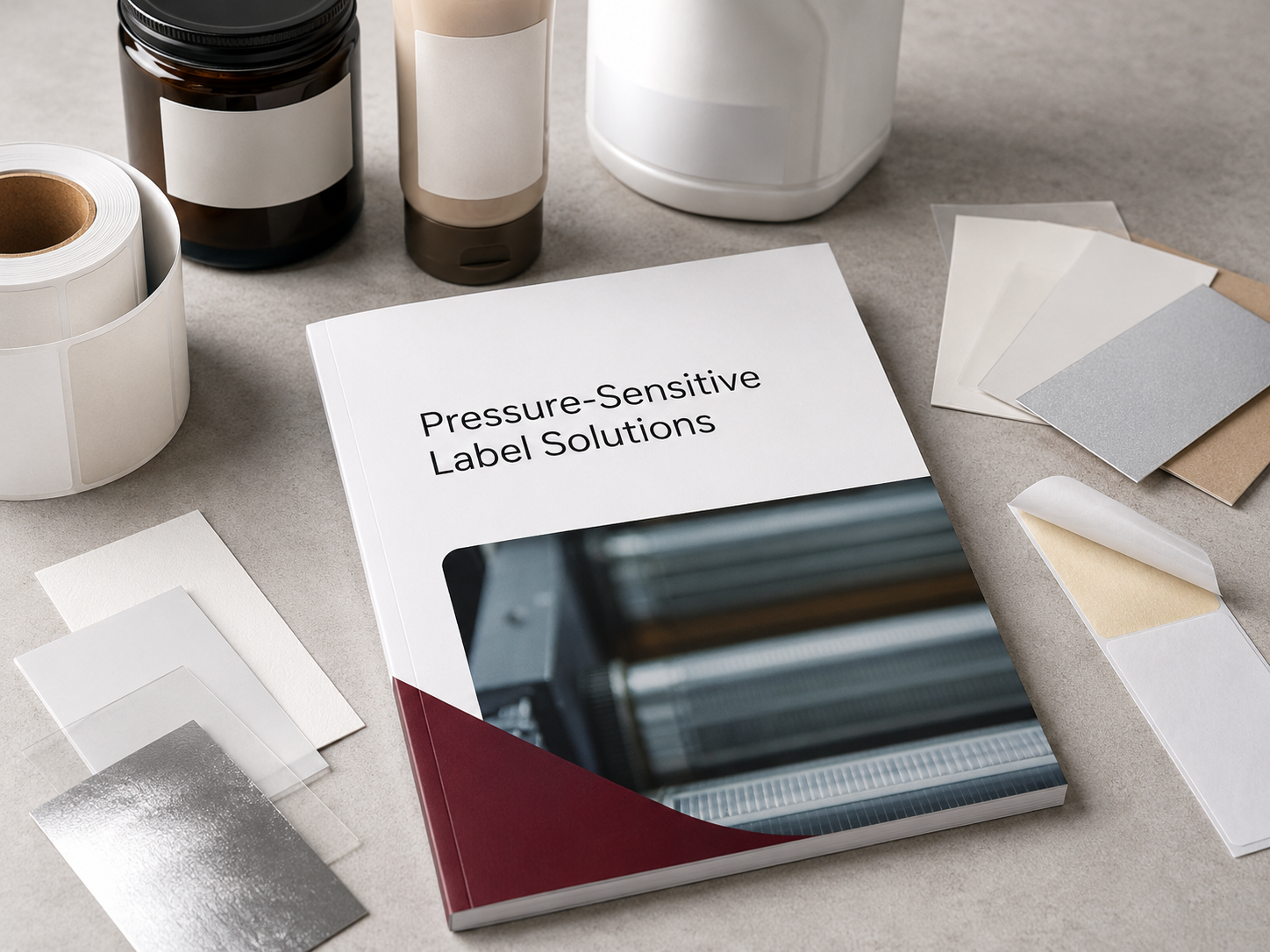 Pressure-sensitive label guide preview
