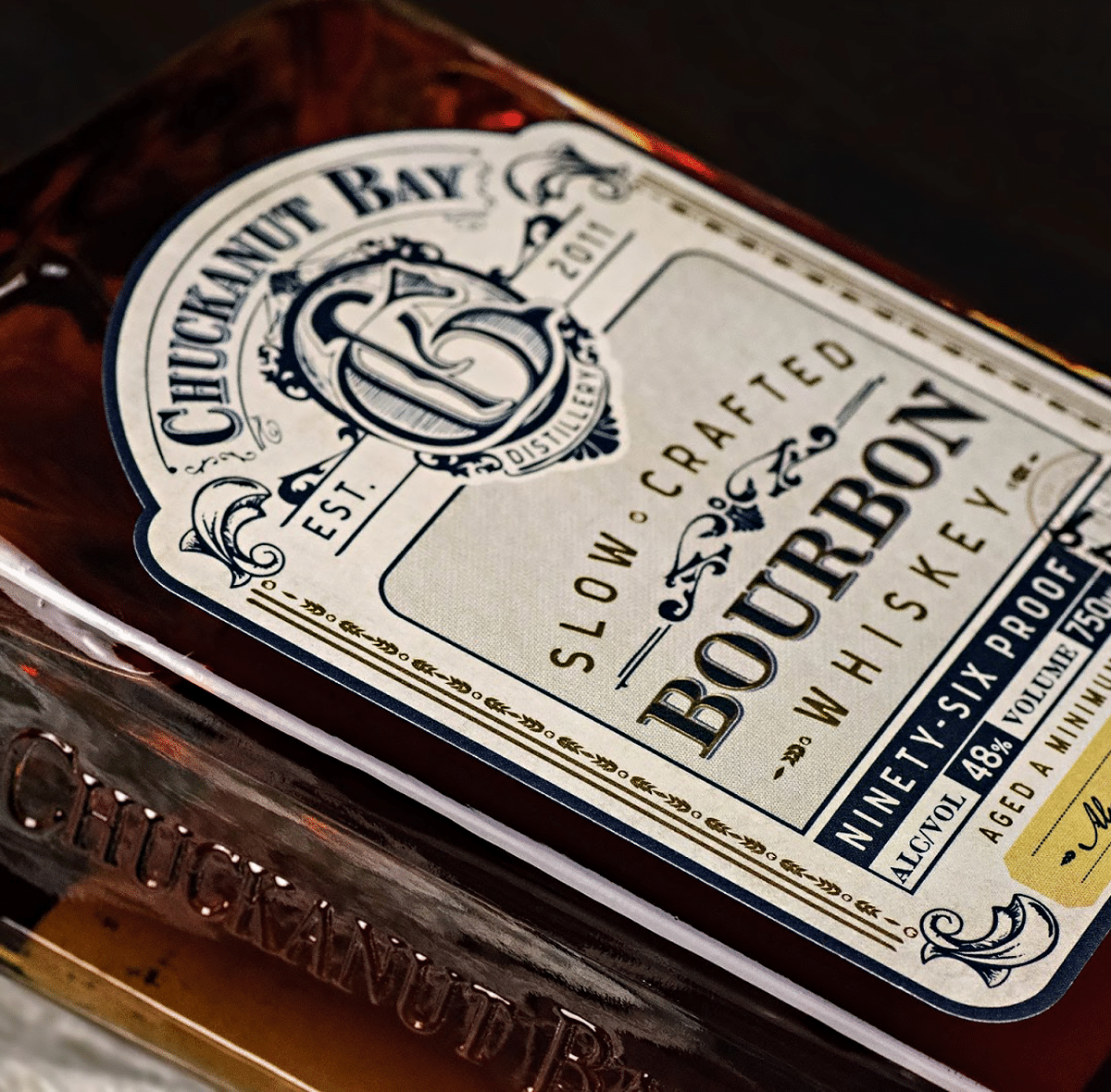 Placeholder for foil detail on premium spirits label