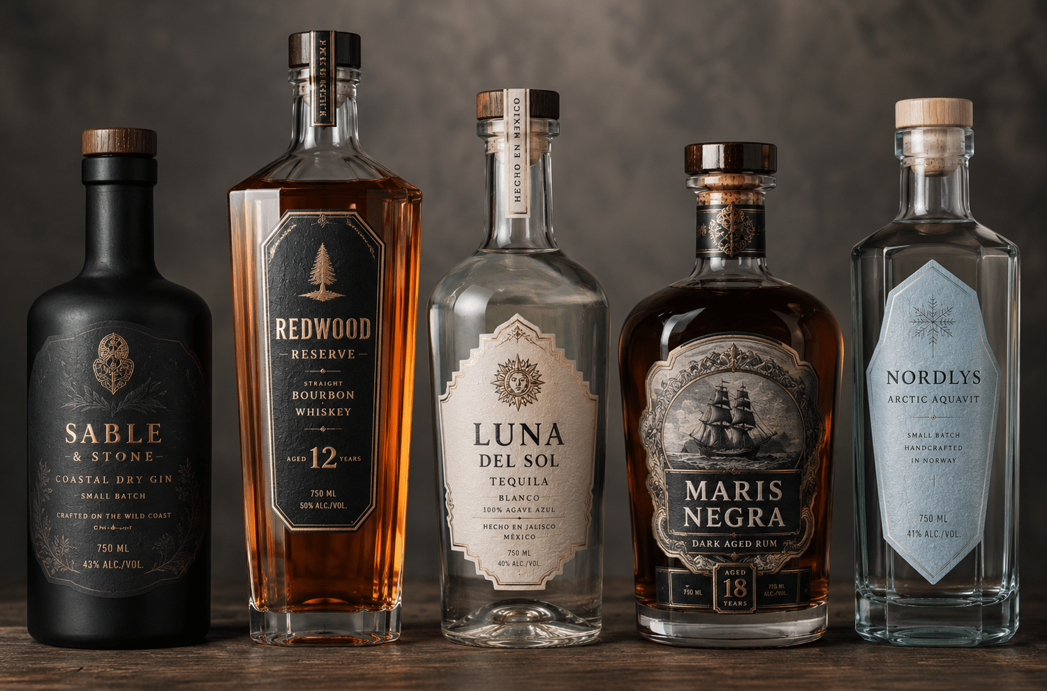 Placeholder for premium spirits bottle brand presence image