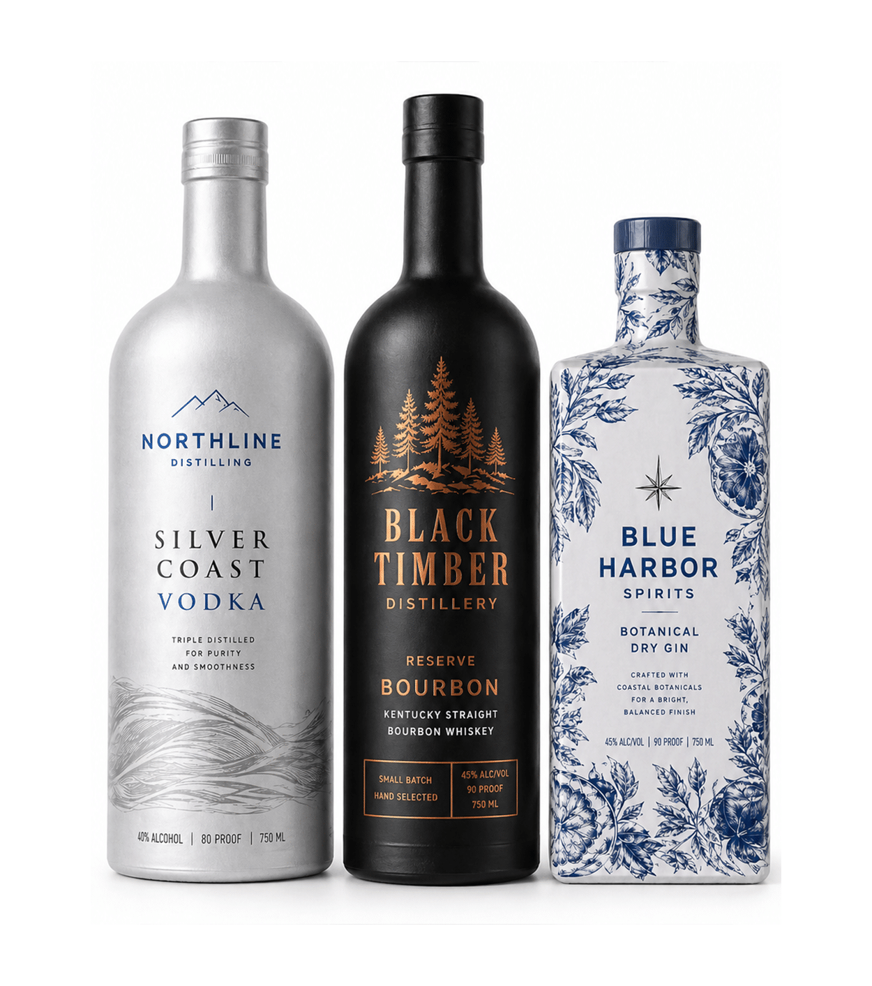Premium spirits label finish detail showing tactile and reflective decoration