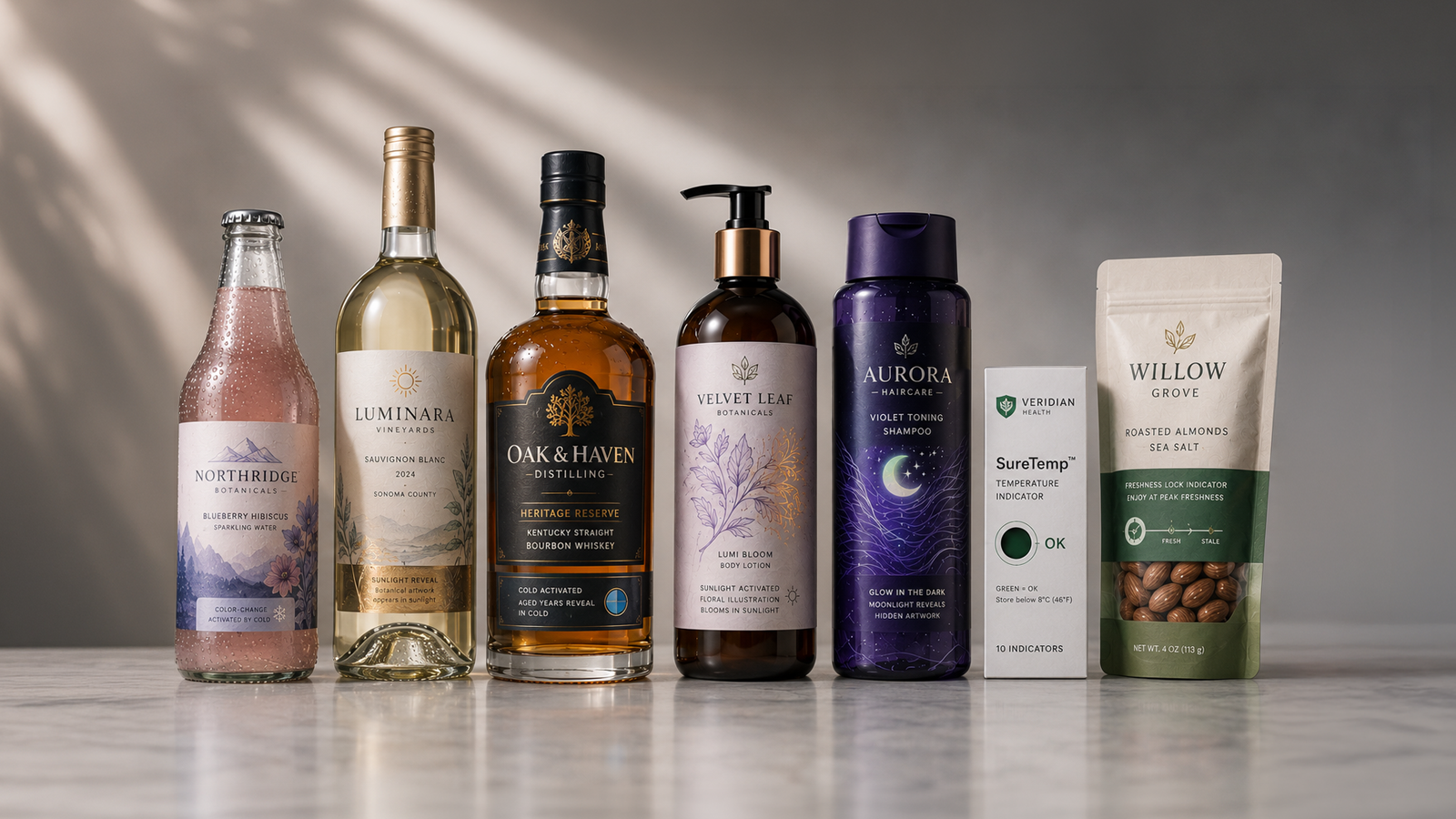 Interactive specialty ink applications across consumer product markets