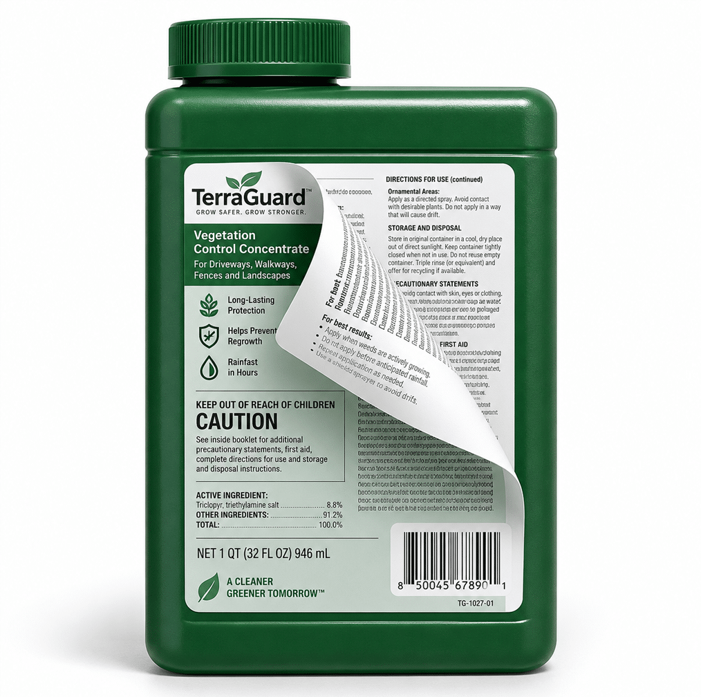 Peel-back and resealable extended content label example